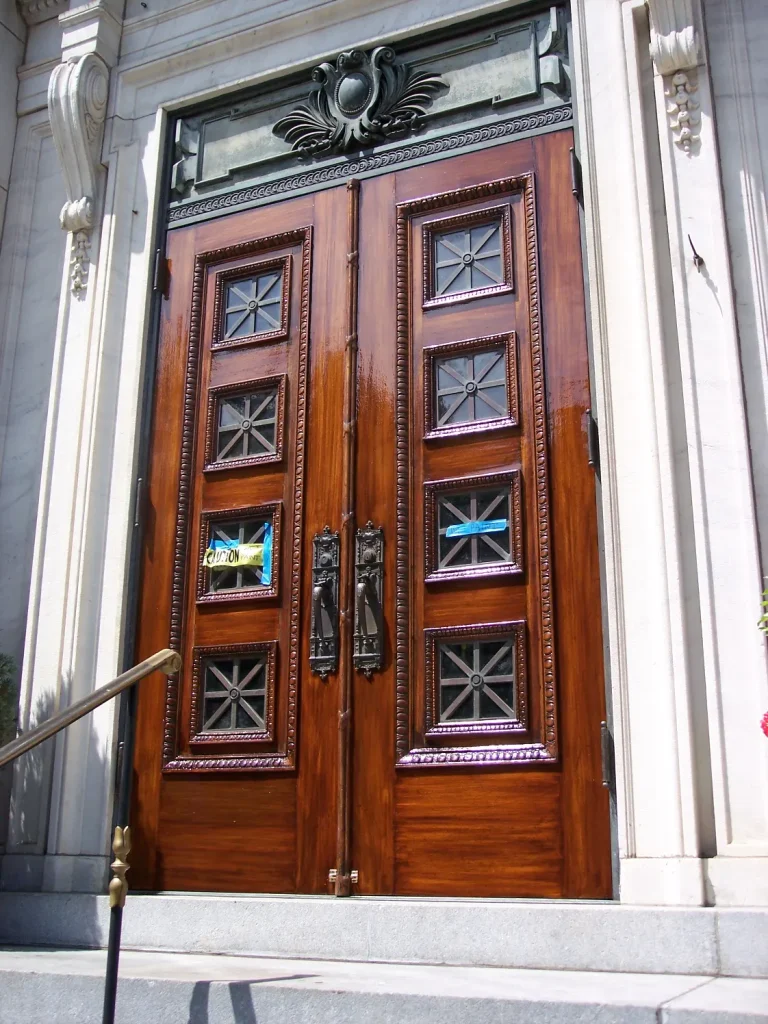 First Church of Christ, Scientist — Door Restoration — before restoration by Olek Inc.