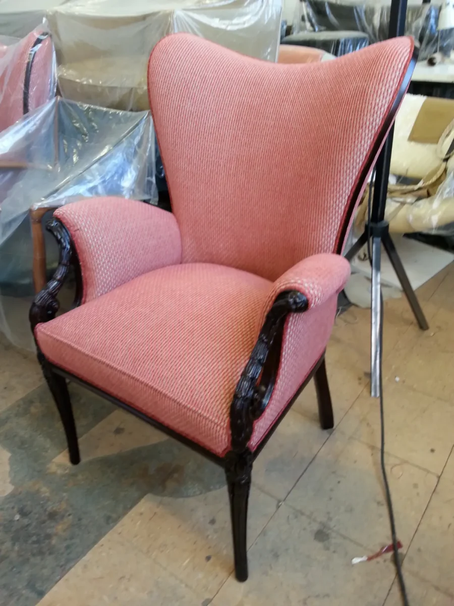 Art Deco High Back Chair — Reupholstery