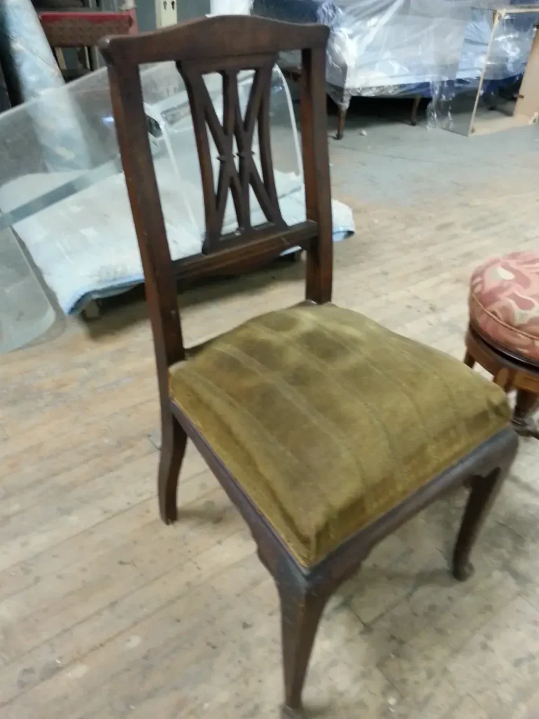 Mahogany Chair — Re-upholstery & Refinishing — Before