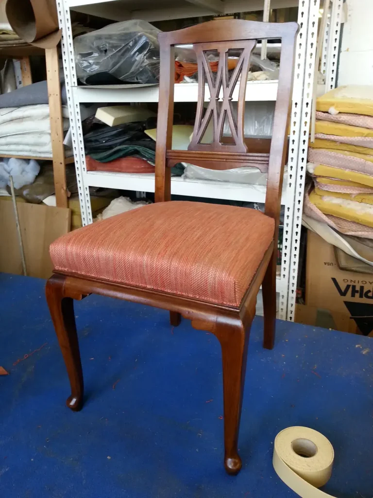 Mahogany Chair — Re-upholstery & Refinishing — After