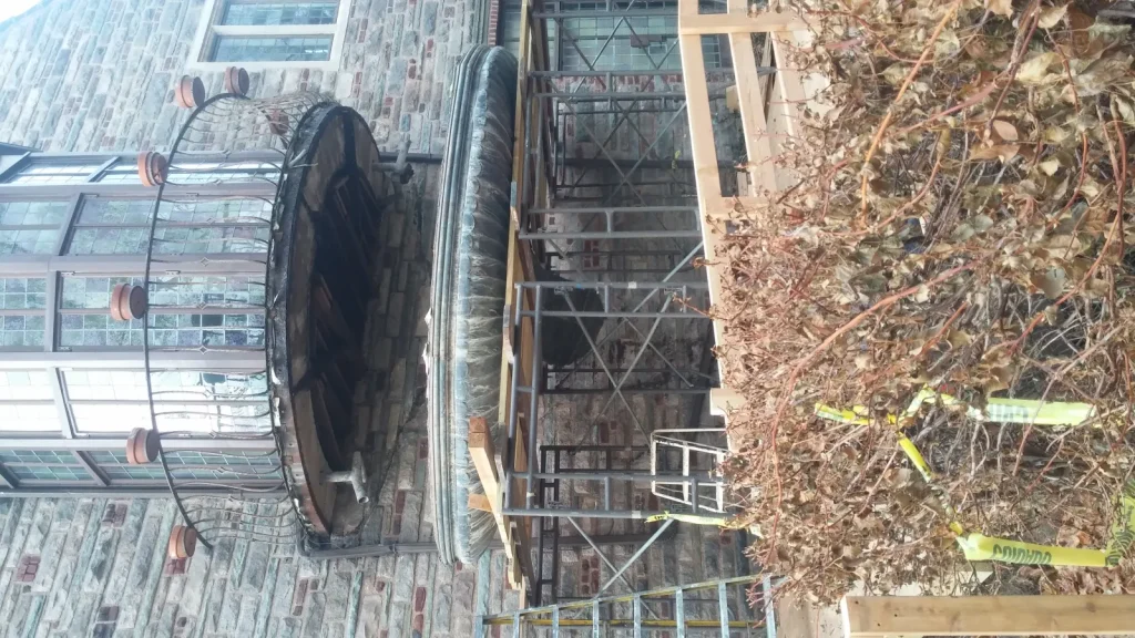 Glenn Miller House — Oriel, Copper Cladding & Steel Railing Restoration — Before