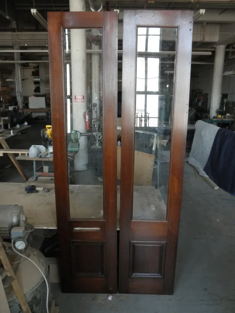 Brownstone Door — Restoration & Refinishing — before restoration by Olek Inc.