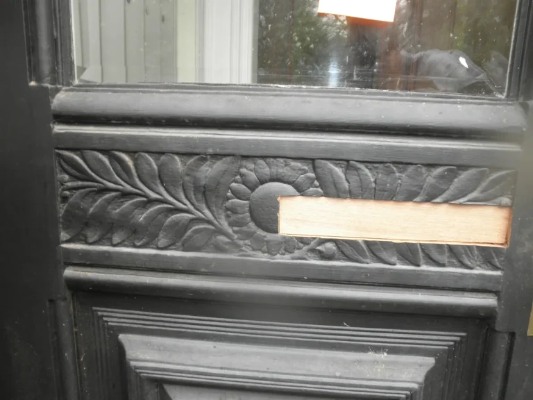 Brownstone Door restoration by Olek Inc.