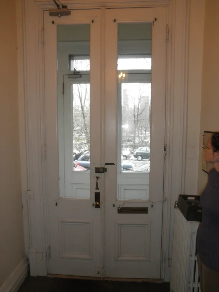 Brownstone Door — Restoration & Refinishing — Before