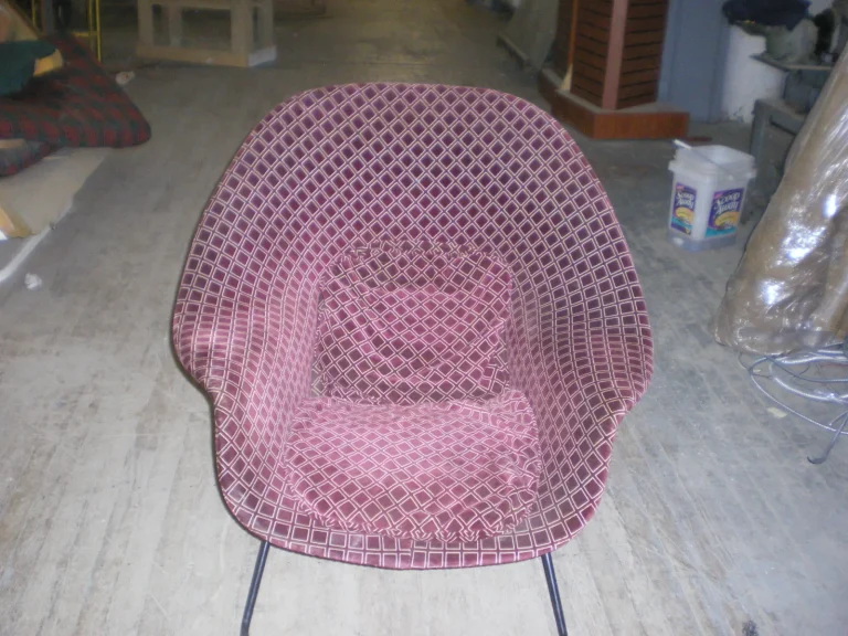 Eero Saarinen Womb Chair — Reupholstery — before restoration by Olek Inc.