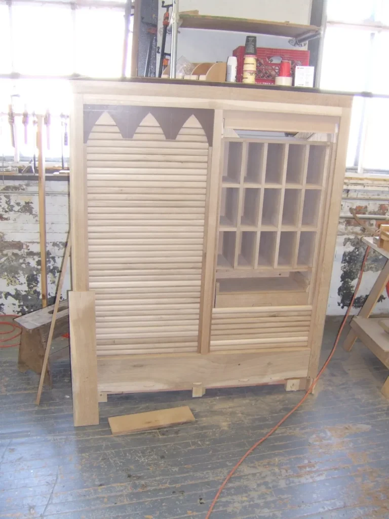 Lobby Woodwork restoration by Olek Inc.