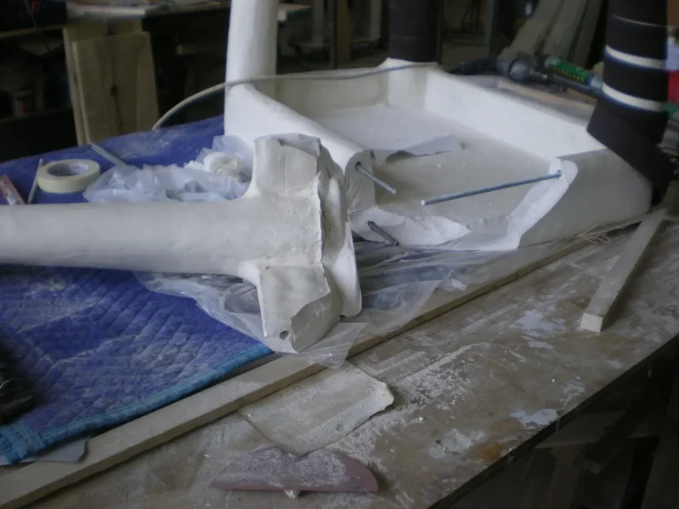 John Dickinson Plaster Art Coffee Table restoration by Olek Inc.