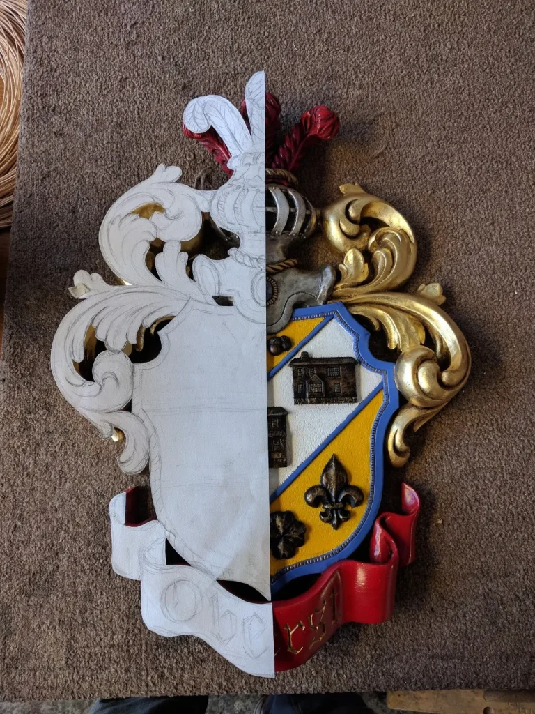 Heraldic Crest restoration by Olek Inc.