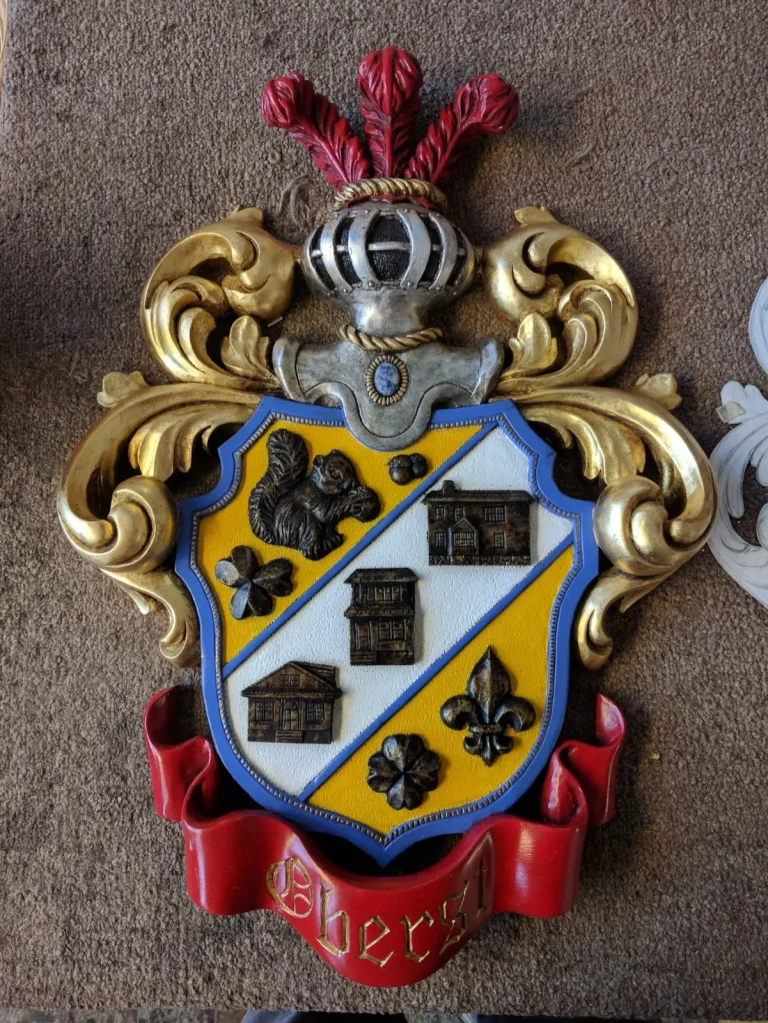 Heraldic Crest restoration by Olek Inc.