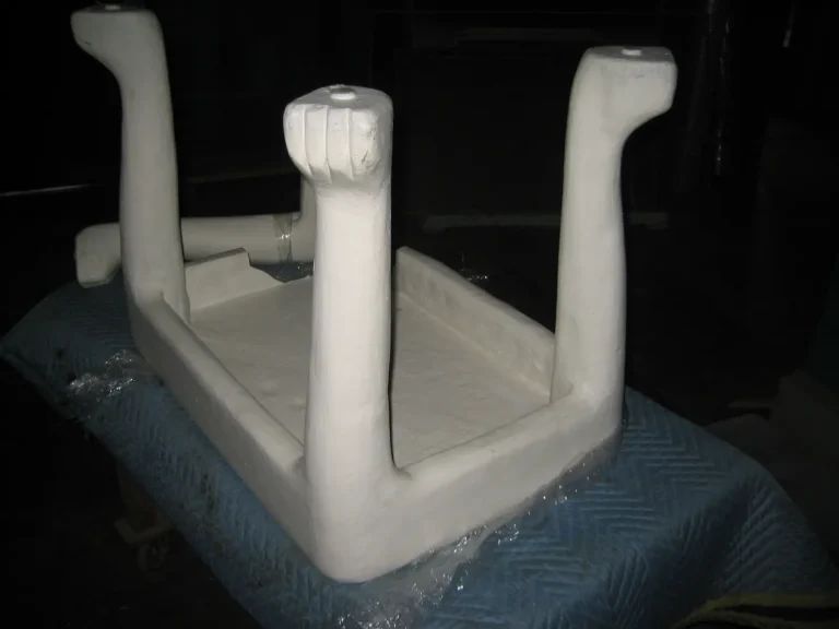 John Dickinson Plaster Art Coffee Table restoration by Olek Inc.