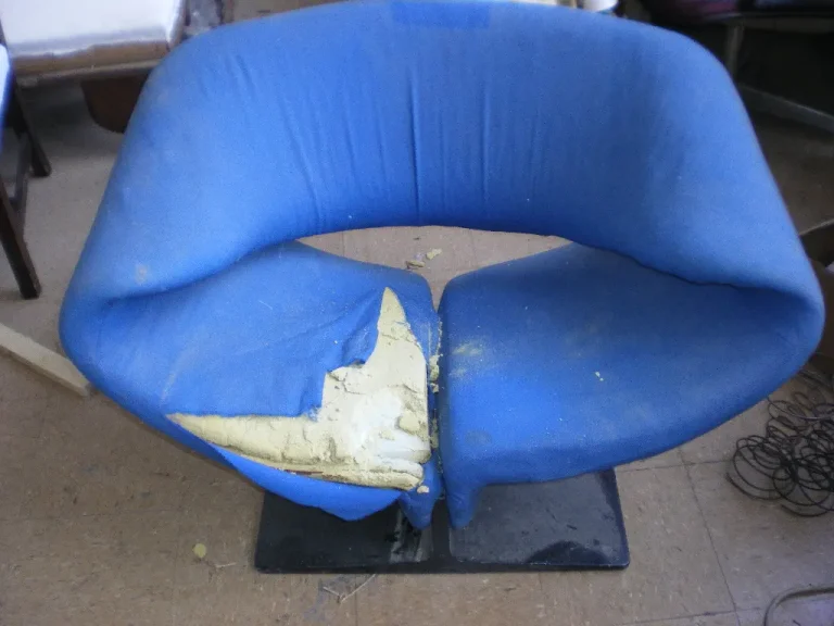 Pierre Paulin Ribbon Chair restoration by Olek Inc.