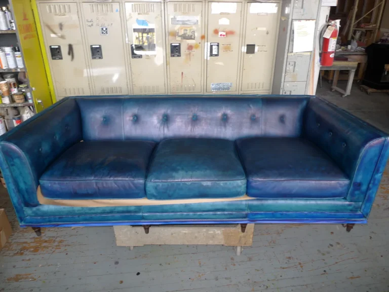Leather Sofa restoration by Olek Inc.