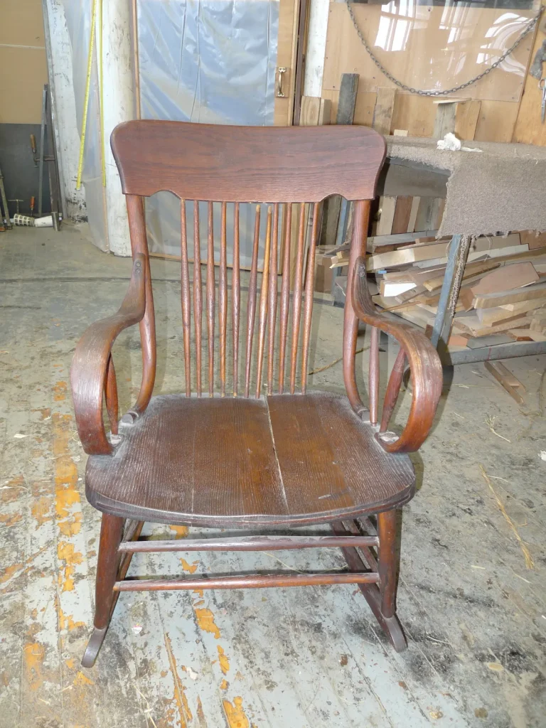 Bentwood Rocking Chair — Repair & Refinishing — before restoration by Olek Inc.