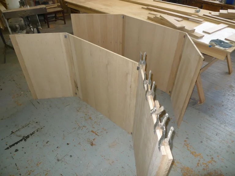 Lobby Woodwork restoration by Olek Inc.
