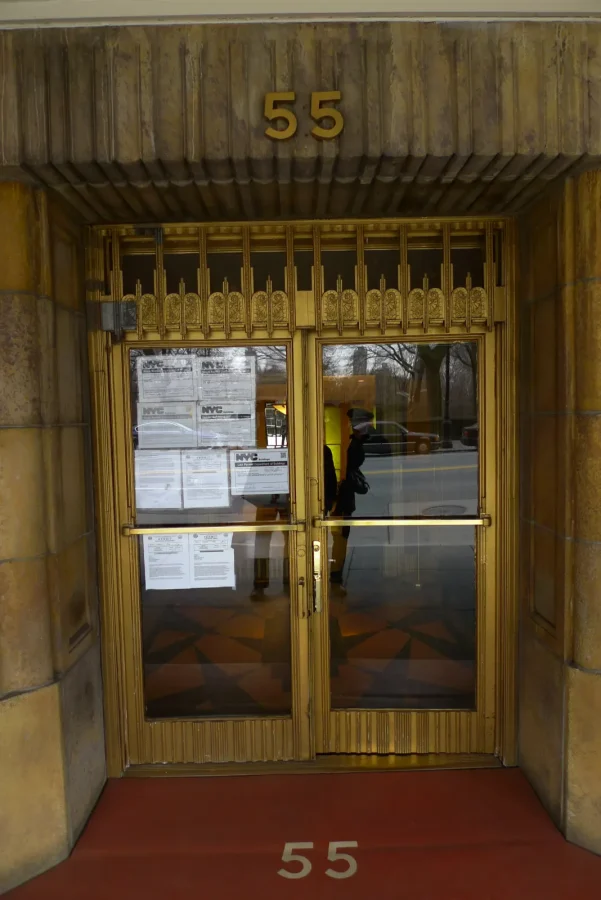 Art Deco Steel, Bronze & Aluminum Door — “Ghostbusters” Building
