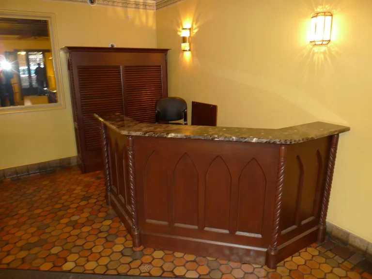 Lobby Woodwork restoration by Olek Inc.