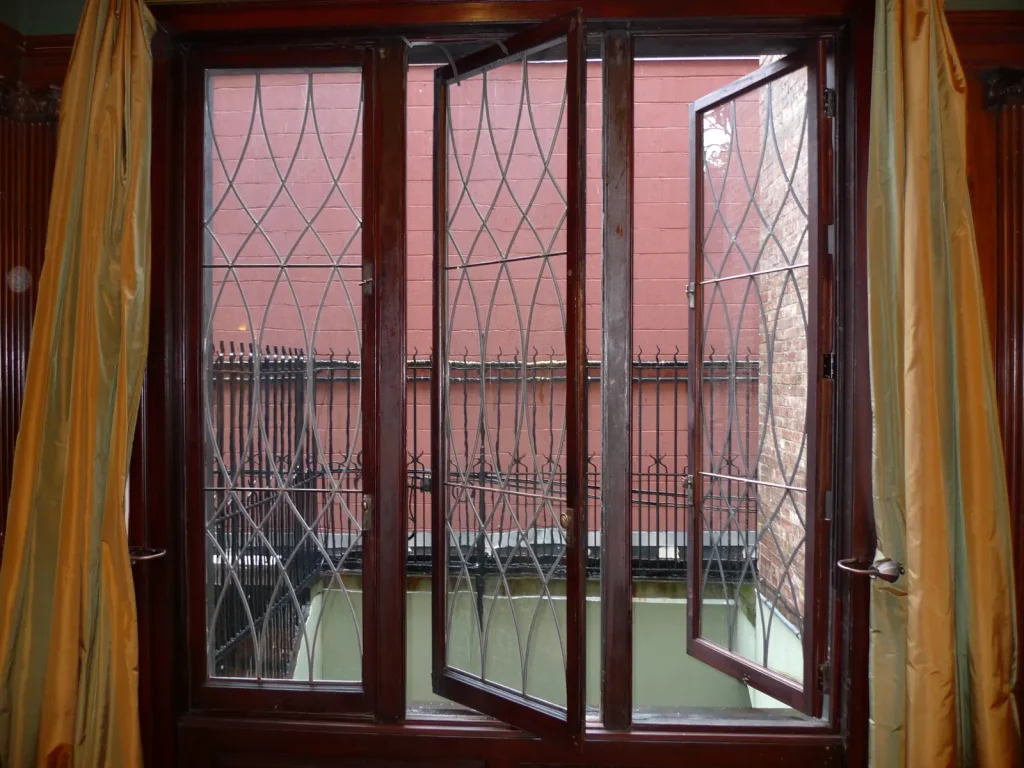 Mahogany Dining Room — Woodwork, Windows & Door Restoration — Before