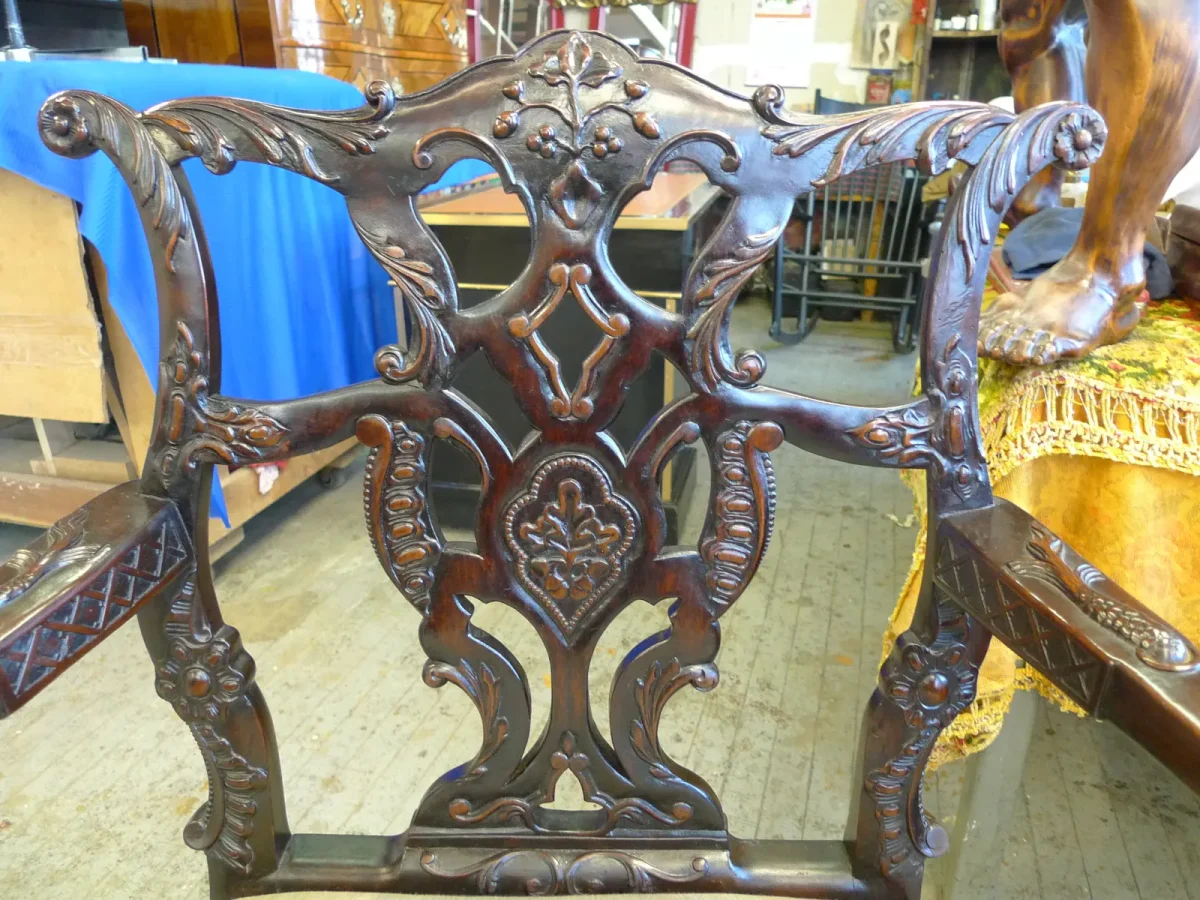 Carved Georgian Armchair — Repair & Rebuild