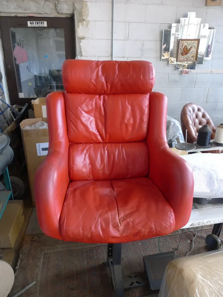 Karuselli Fiberglass Chair — Repair & Refurbishing — before restoration by Olek Inc.