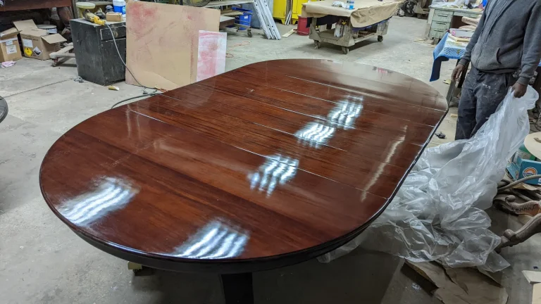 George III Mahogany Dining Table & Chairs — Conservation