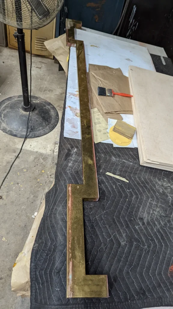 Maison Janson Sideboard — Compounded Finish Restoration — Before