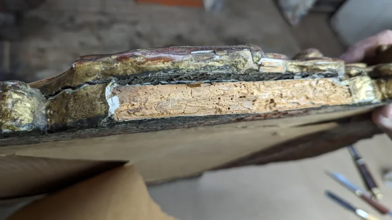 French Gilt Louis XV Period Mirror — Restoration & Gilding