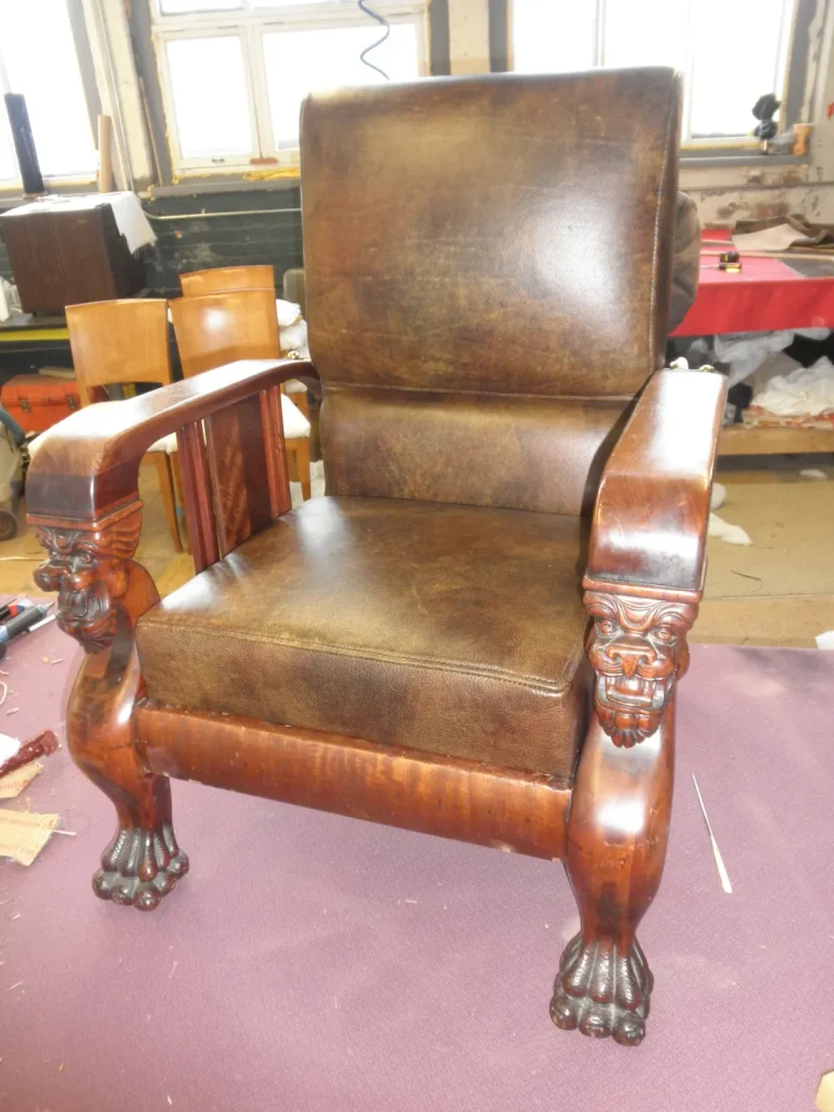 Morris Chair — Re-upholstery & Refinishing — After