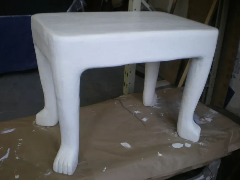 John Dickinson Plaster Art Coffee Table restoration by Olek Inc.