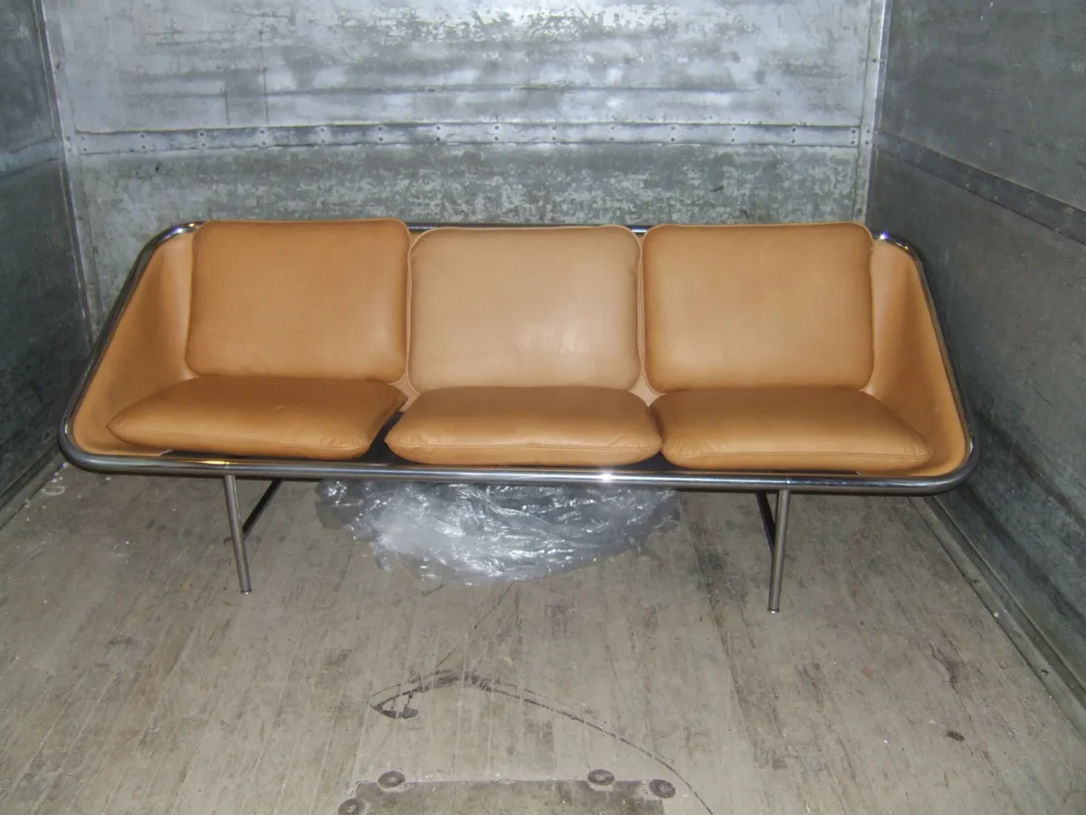 George Nelson Swing Sofa — Leather Reupholstery